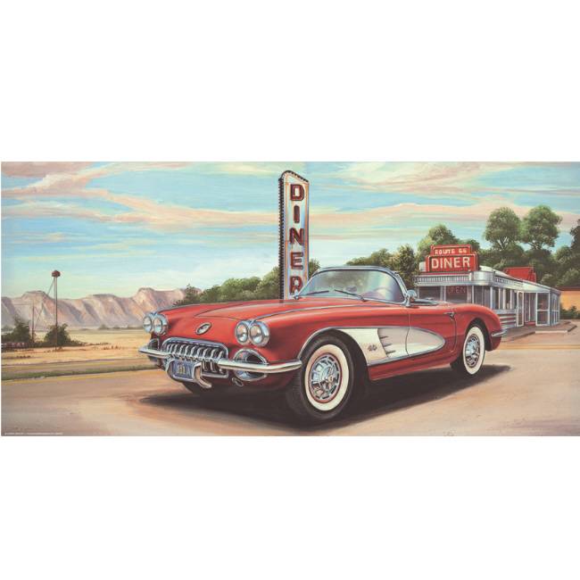 Kunstzinnige Ingelijste Posters Route 66 Diner huismerk kopen in de aanbieding Kunstzinnige Ingelijste Posters Route 66 Diner huismerk kopen in de aanbieding