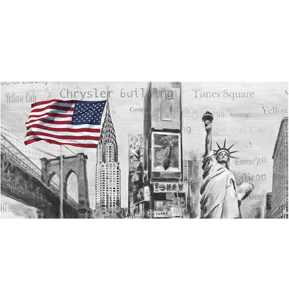 Kunstzinnige Ingelijste Posters New York Highlights huismerk kopen in de aanbieding