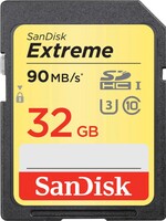 Sandisk SDHC Extreme 32GB 90MB/S Class 10