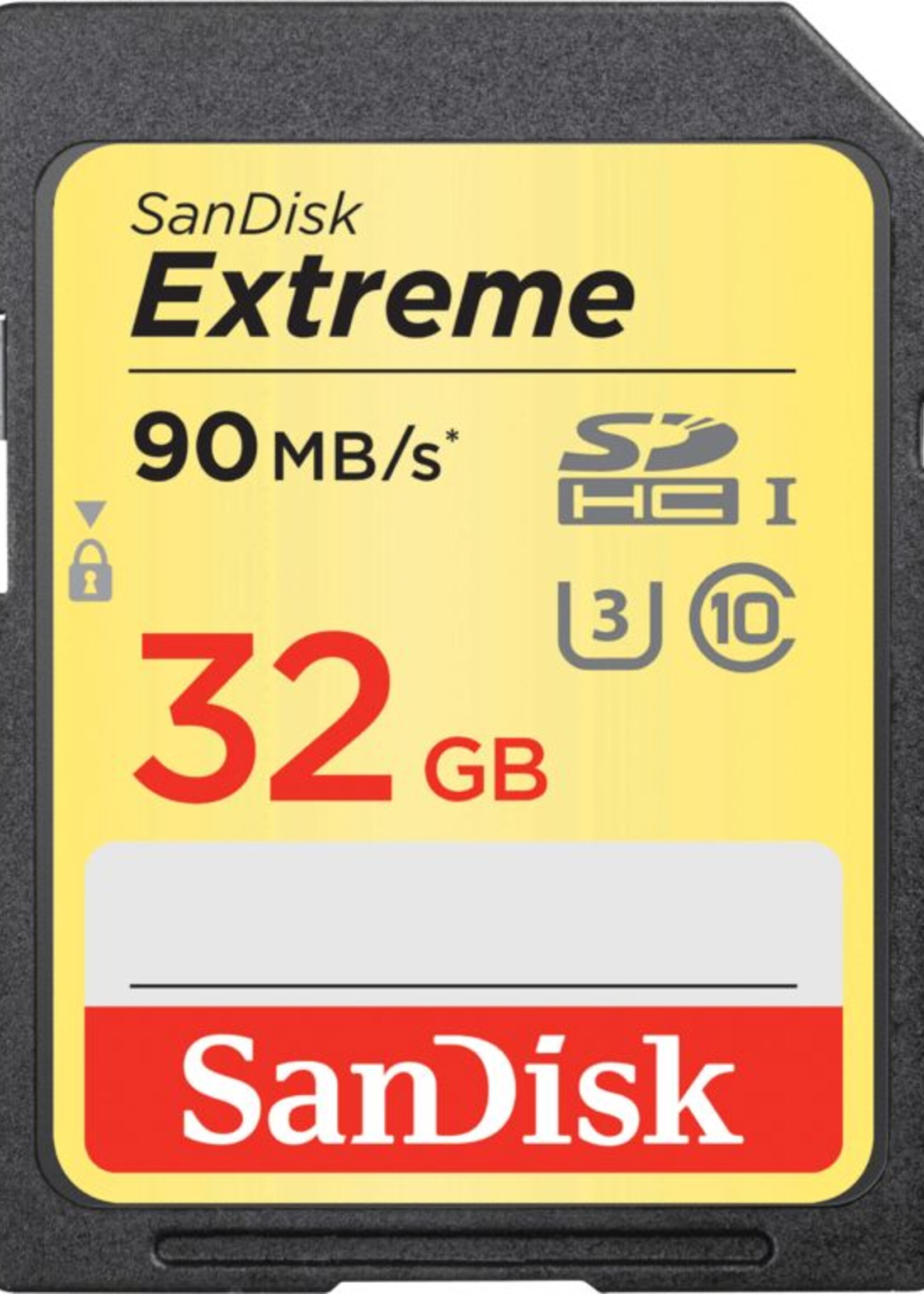 Sandisk SDHC Extreme 32GB 90MB/S Class 10
