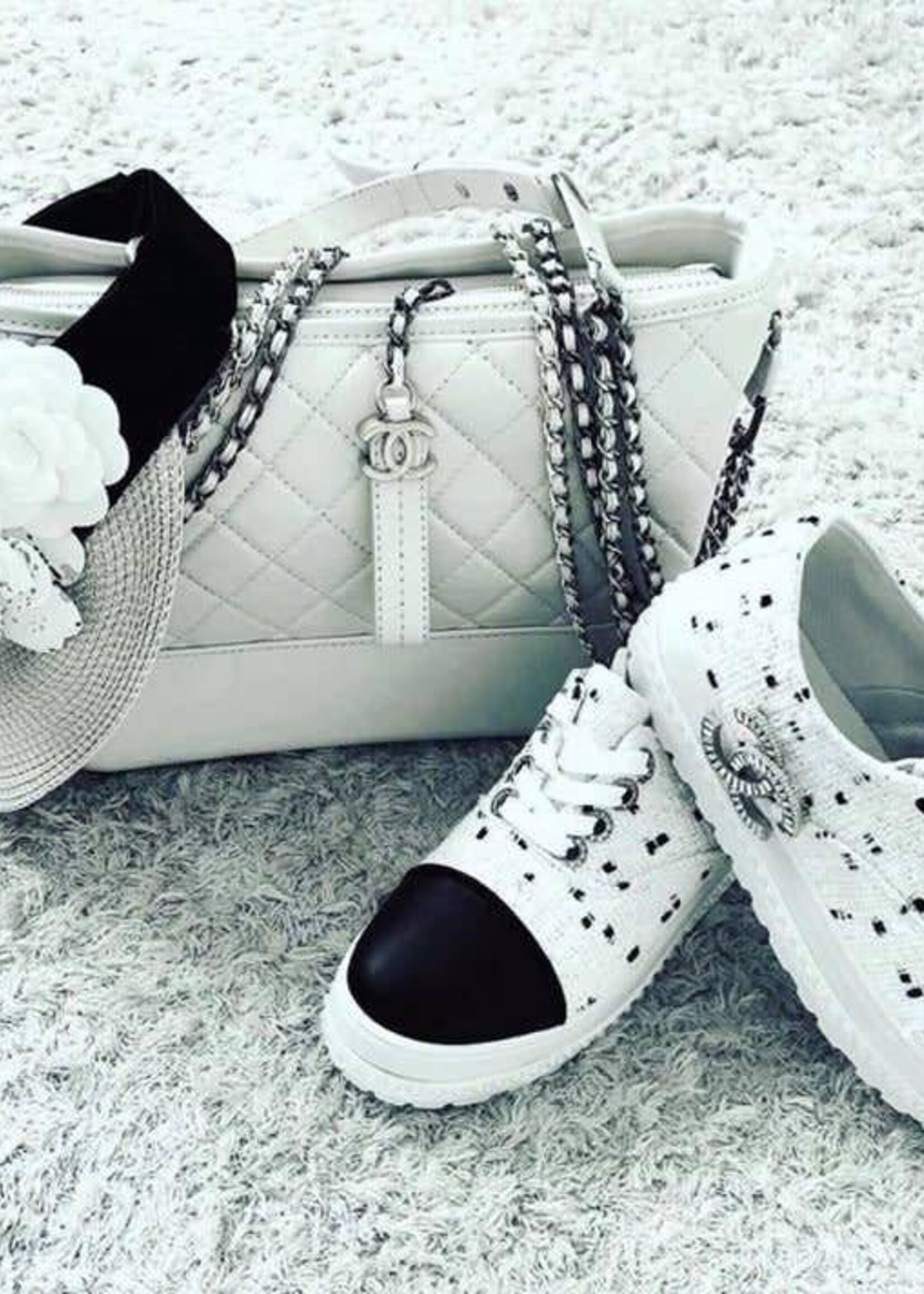 White "Chanel" sneakers