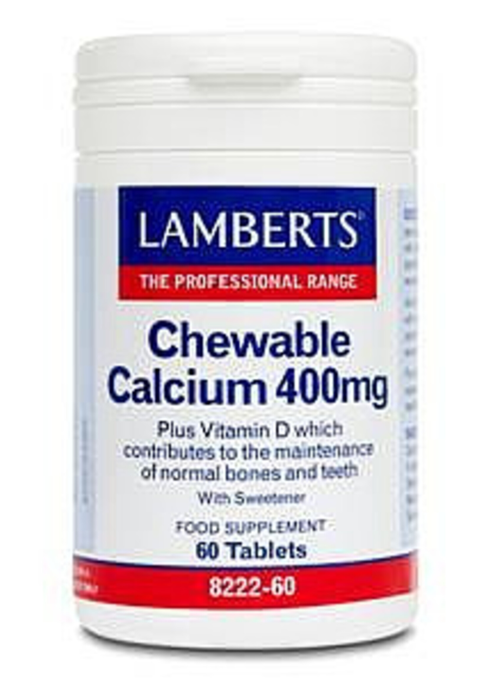 Lamberts Chewable Calcium 400 mg 60 tabletten