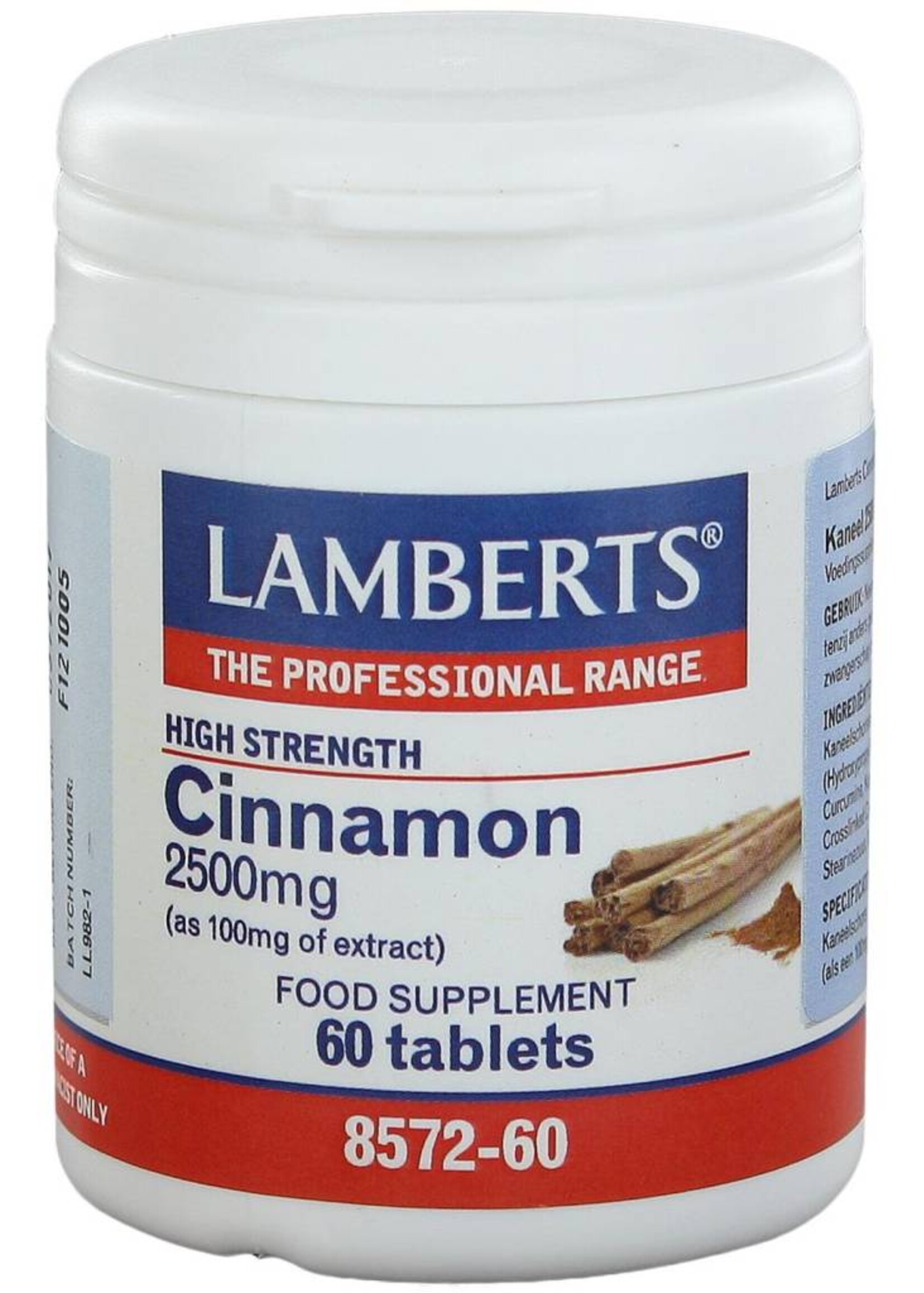 Lamberts Cinnamon / Kaneel 2500 mg 60 tabletten