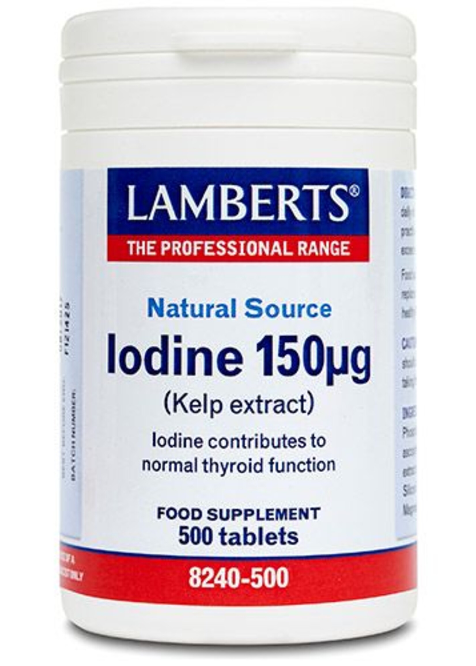 Lamberts Iodine / Jodium 150 mcg 180 tabletten