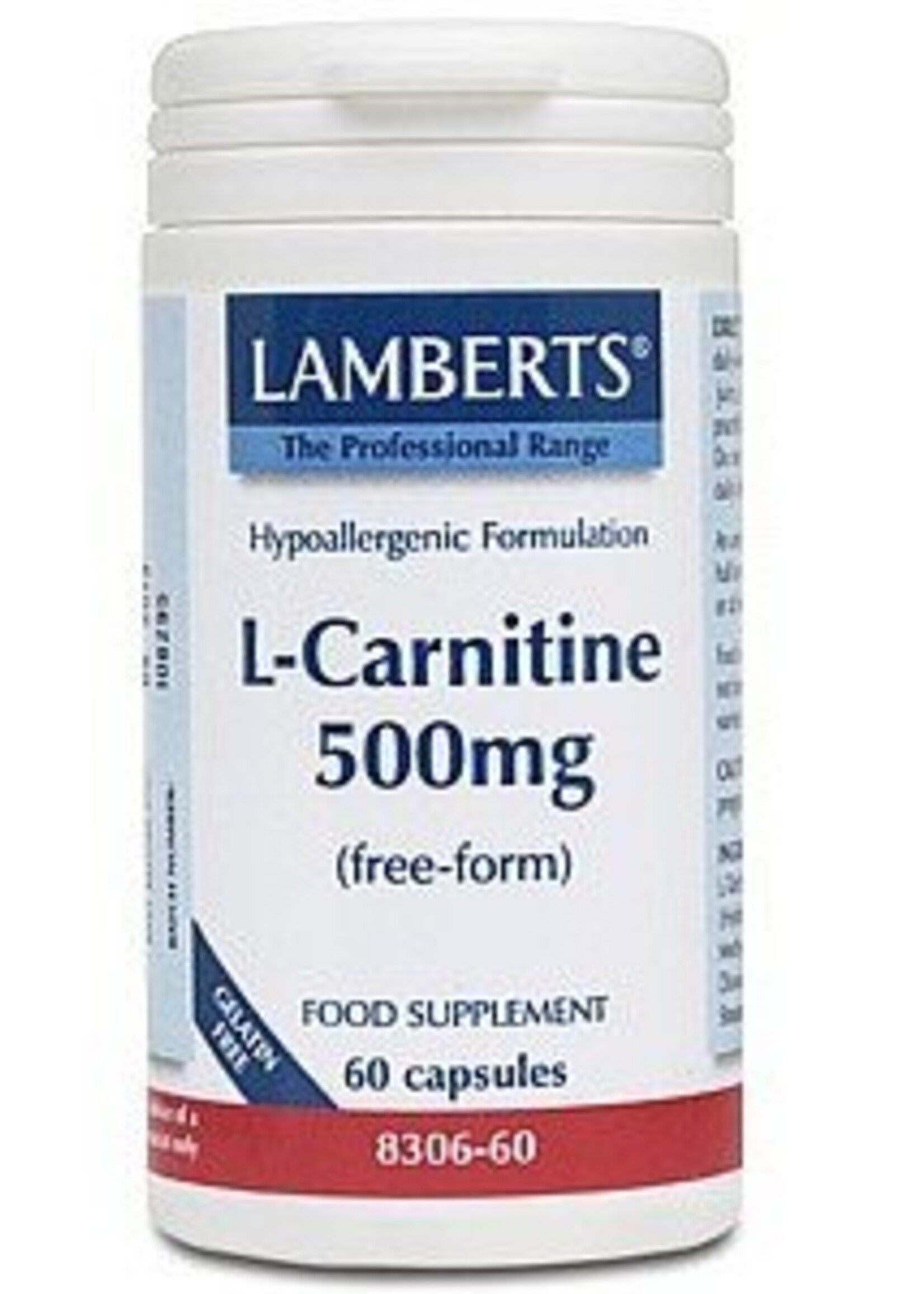 Lamberts L-Carnitine 500 mg 60 capsules