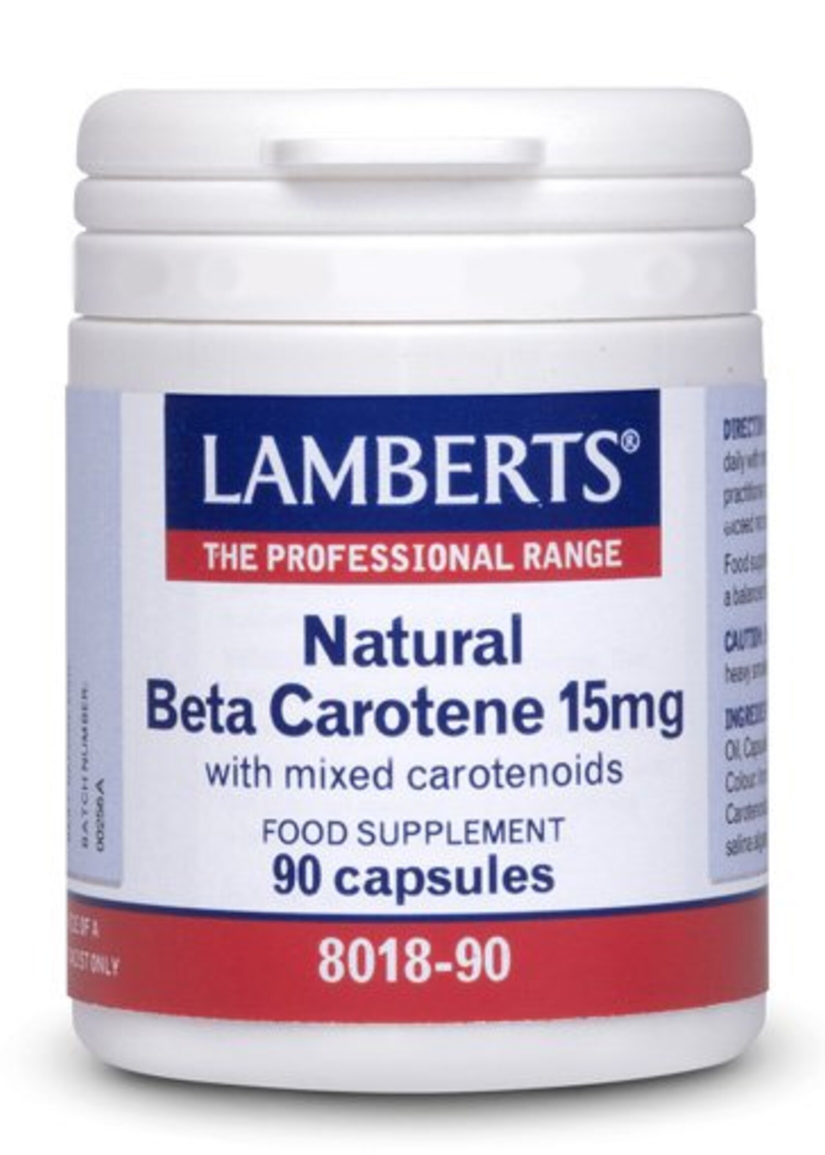 Lamberts Natuurlijk  Beta Caroteen 15 mg 90 capsules