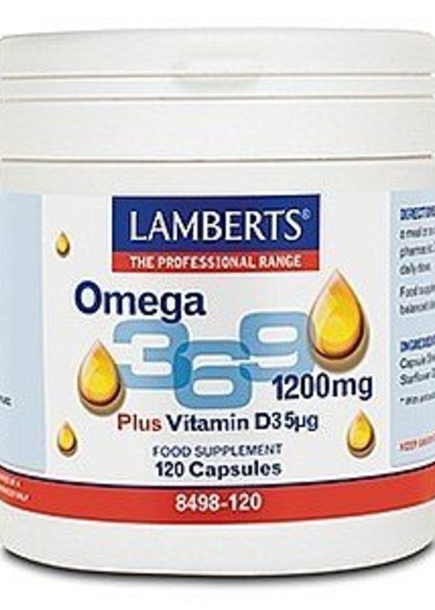 Lamberts Omega 3-6-9 1200 mg 120 capsules