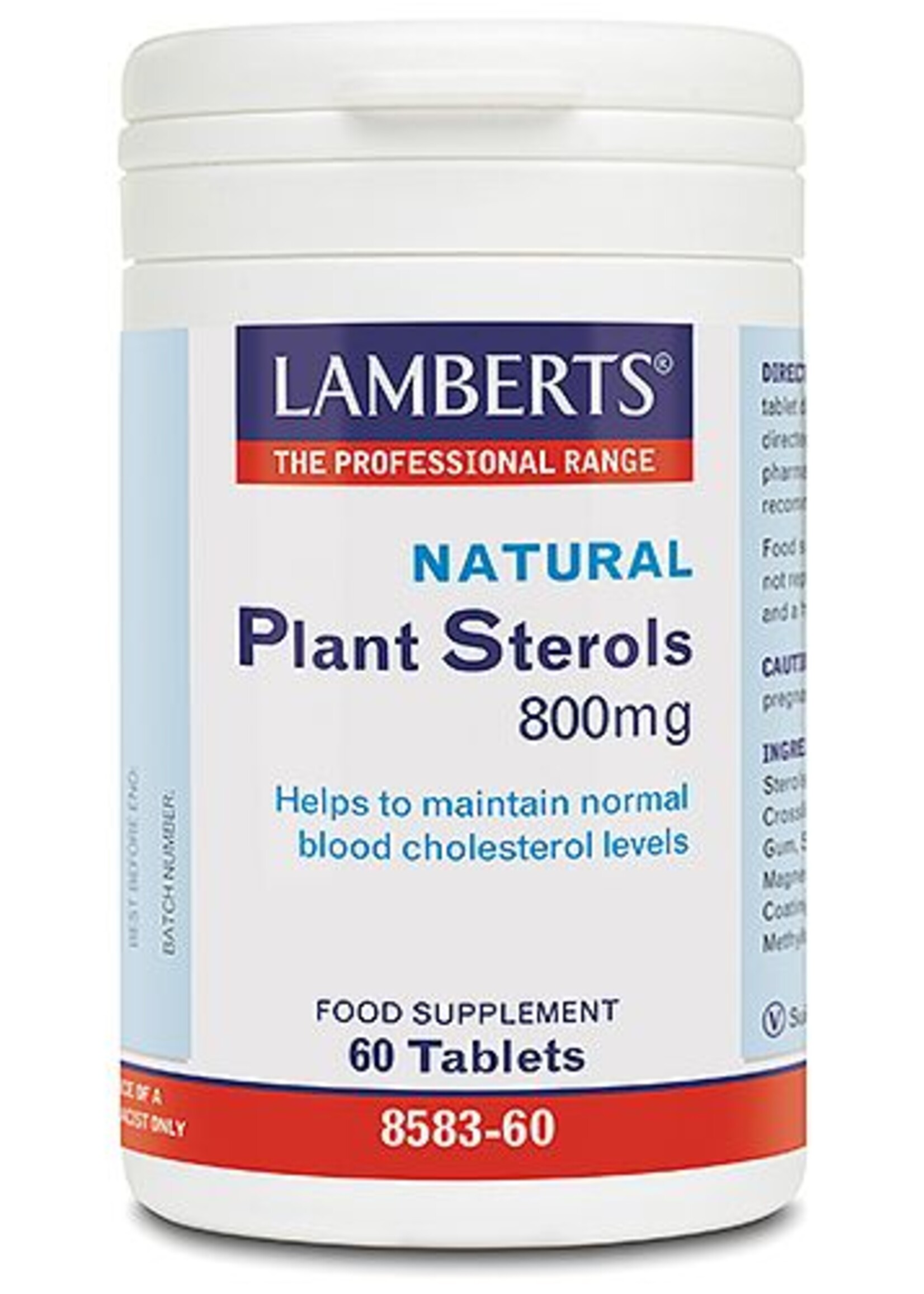 Lamberts Natural Plant Sterols 800 mg 60 tabletten