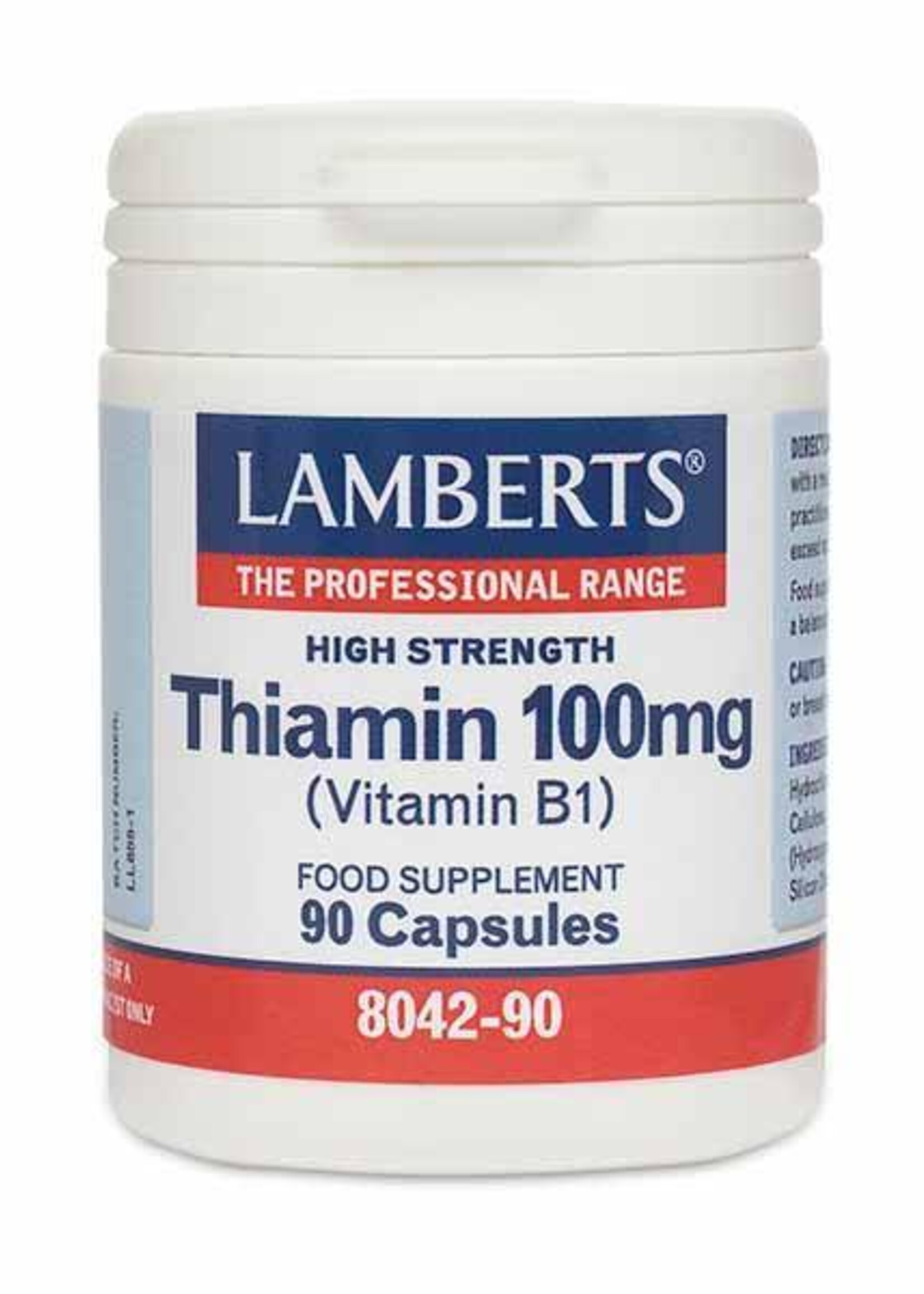 Lamberts Thiamin (Vitamine B1) 100 mg 90 capsules