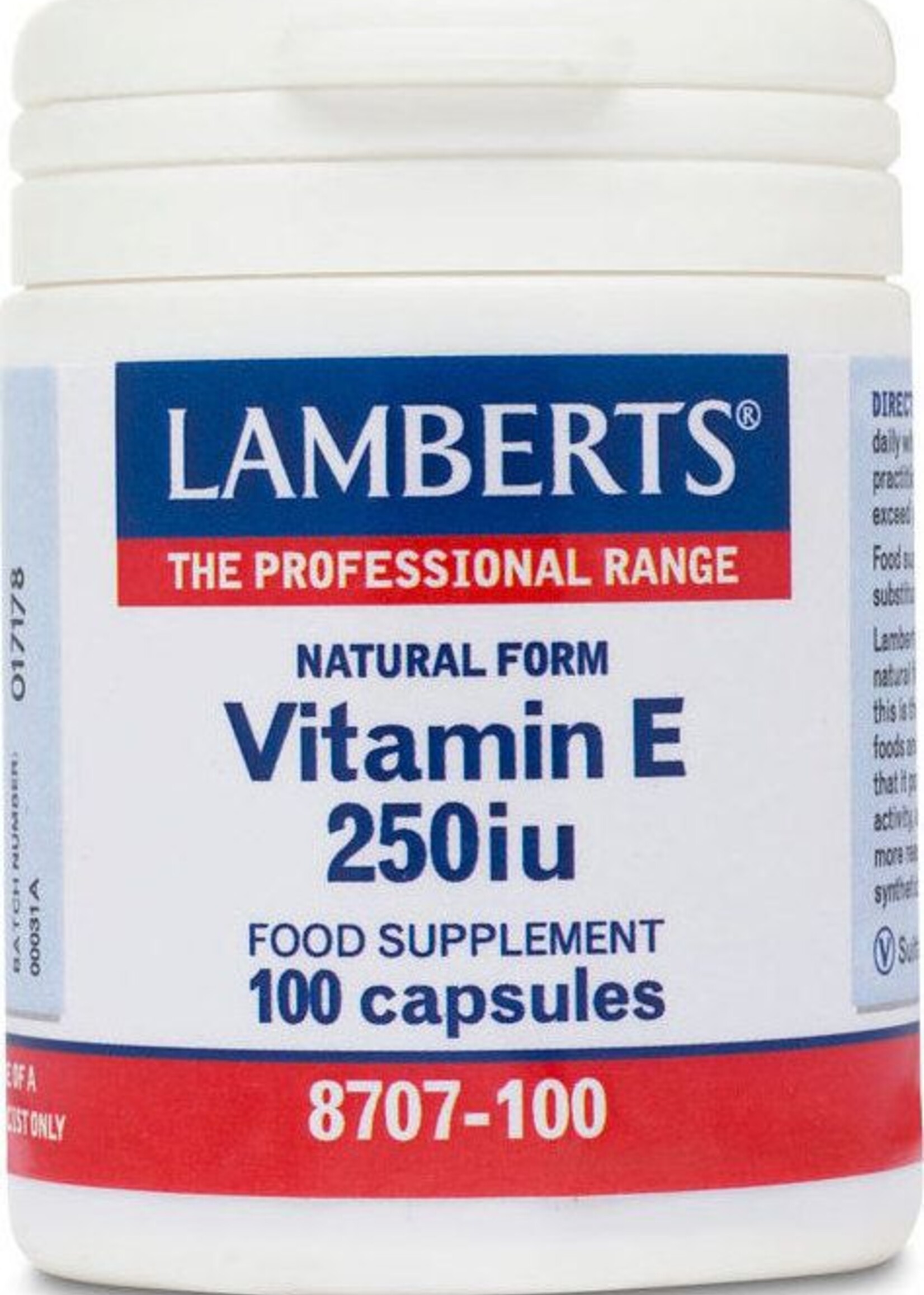 Lamberts Natural Form Vitamine E 250ie 100 capsules
