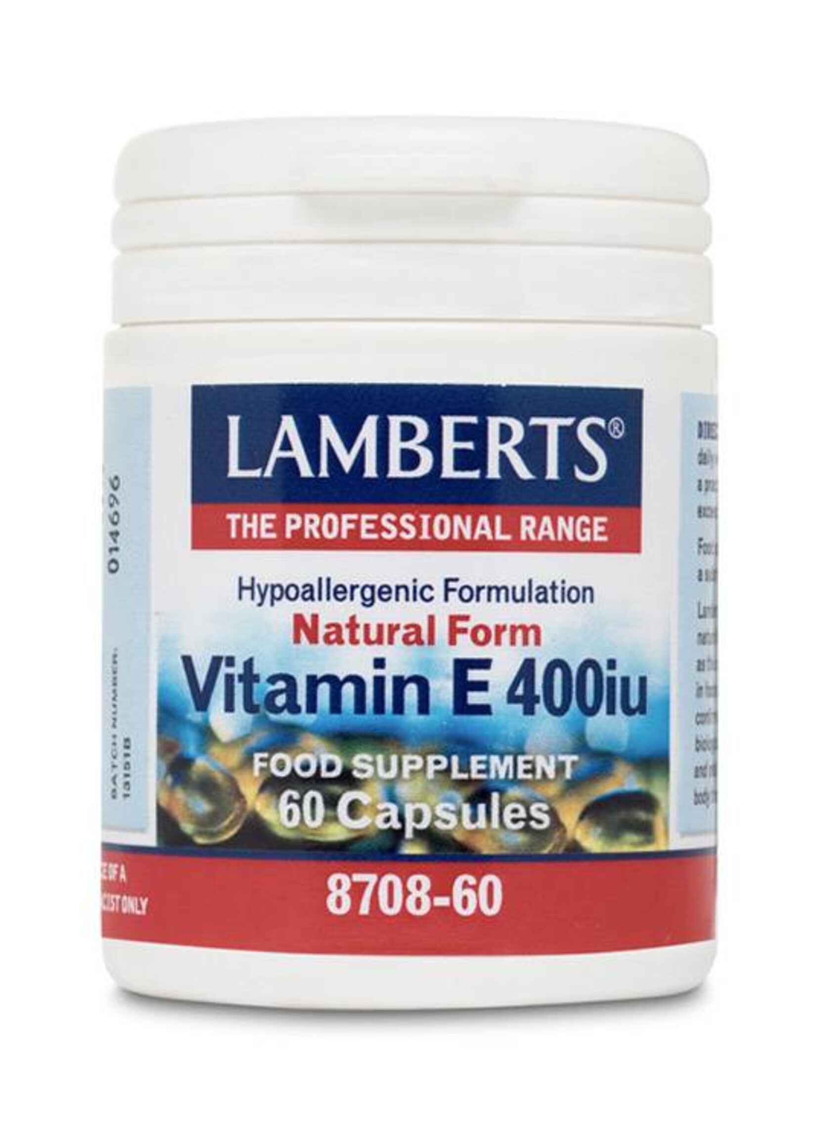 Lamberts Natural Form Vitamine E 400 ie 60 capsules