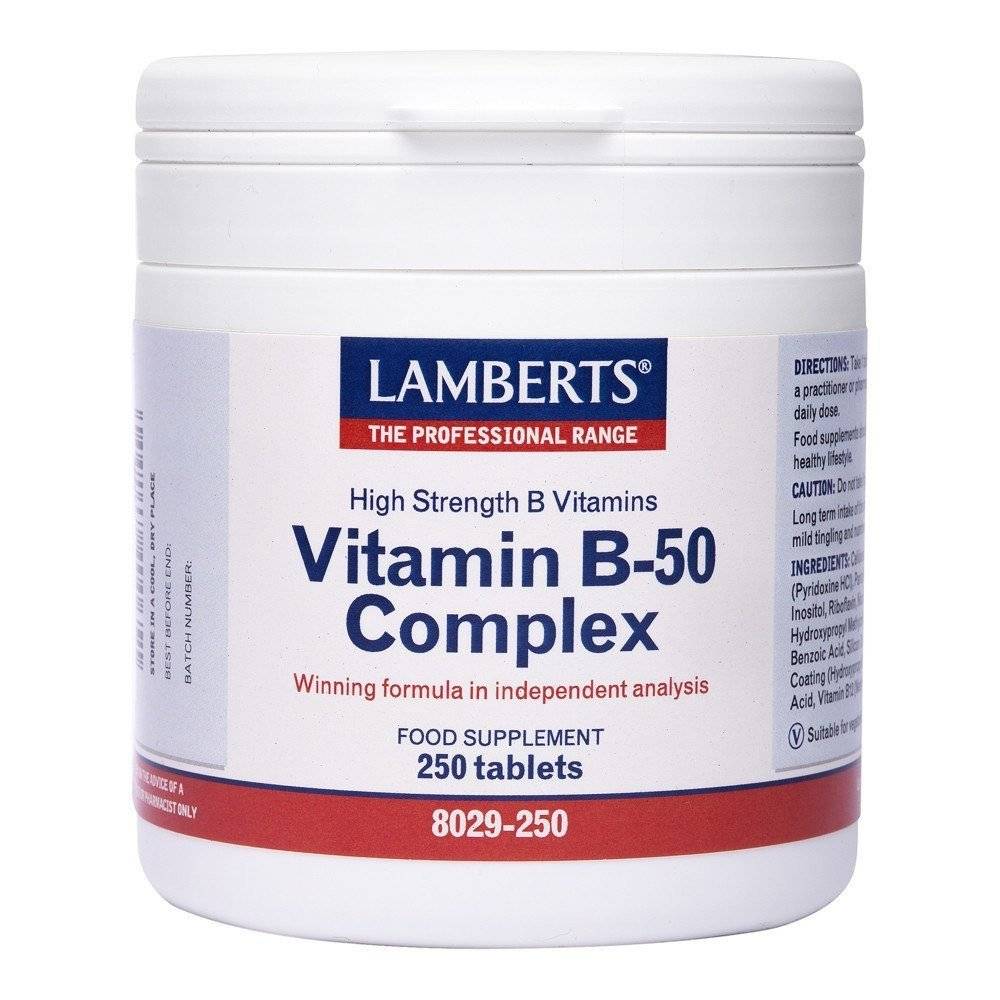 Lamberts Vitamine B50 250 tabletten -