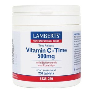 Lamberts Vitamine C 500 Time Released & Bioflavonoiden 250 tabletten