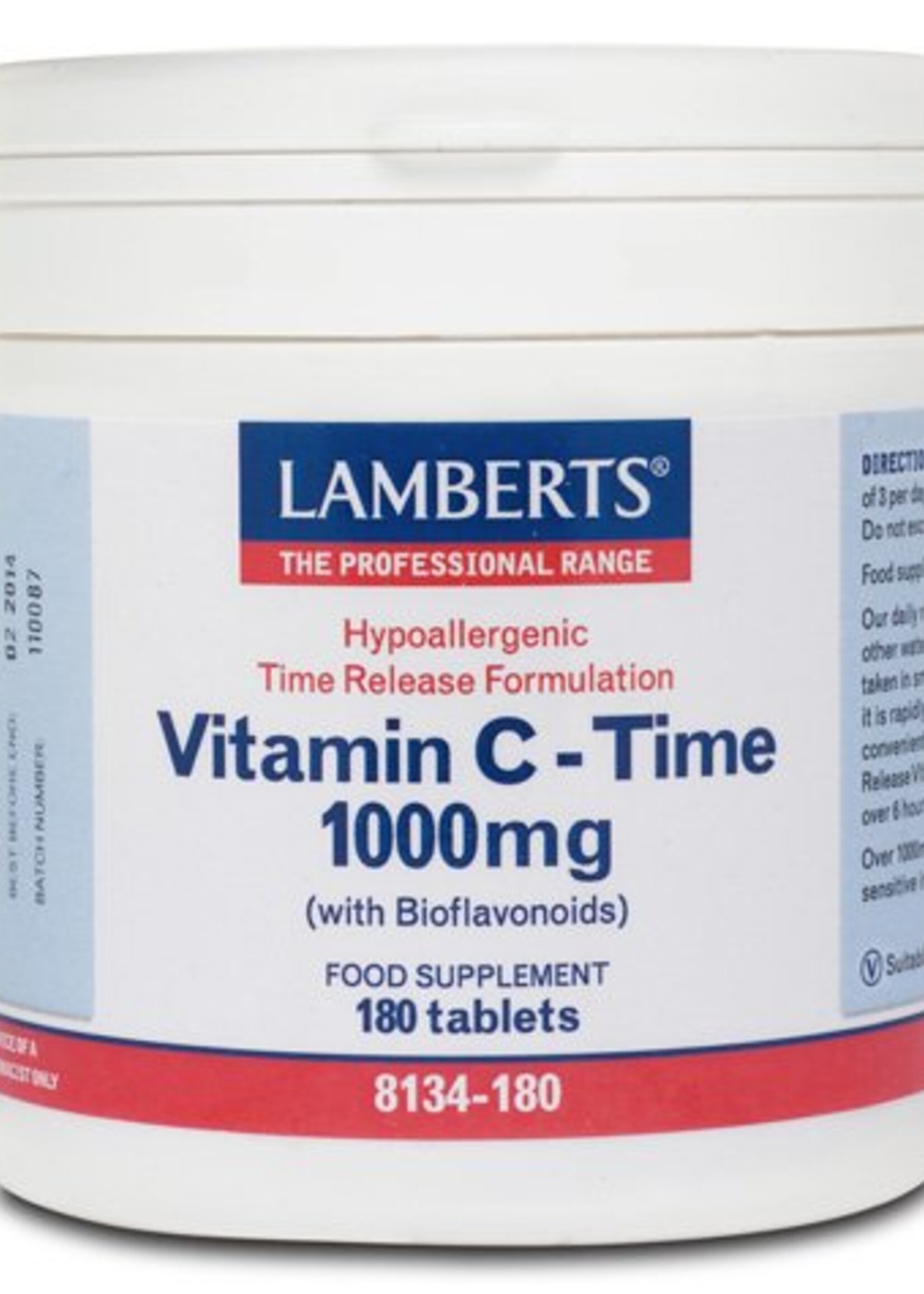 Lamberts Vitamine C Time 1000 mg met bioflavonoiden 180 tabletten