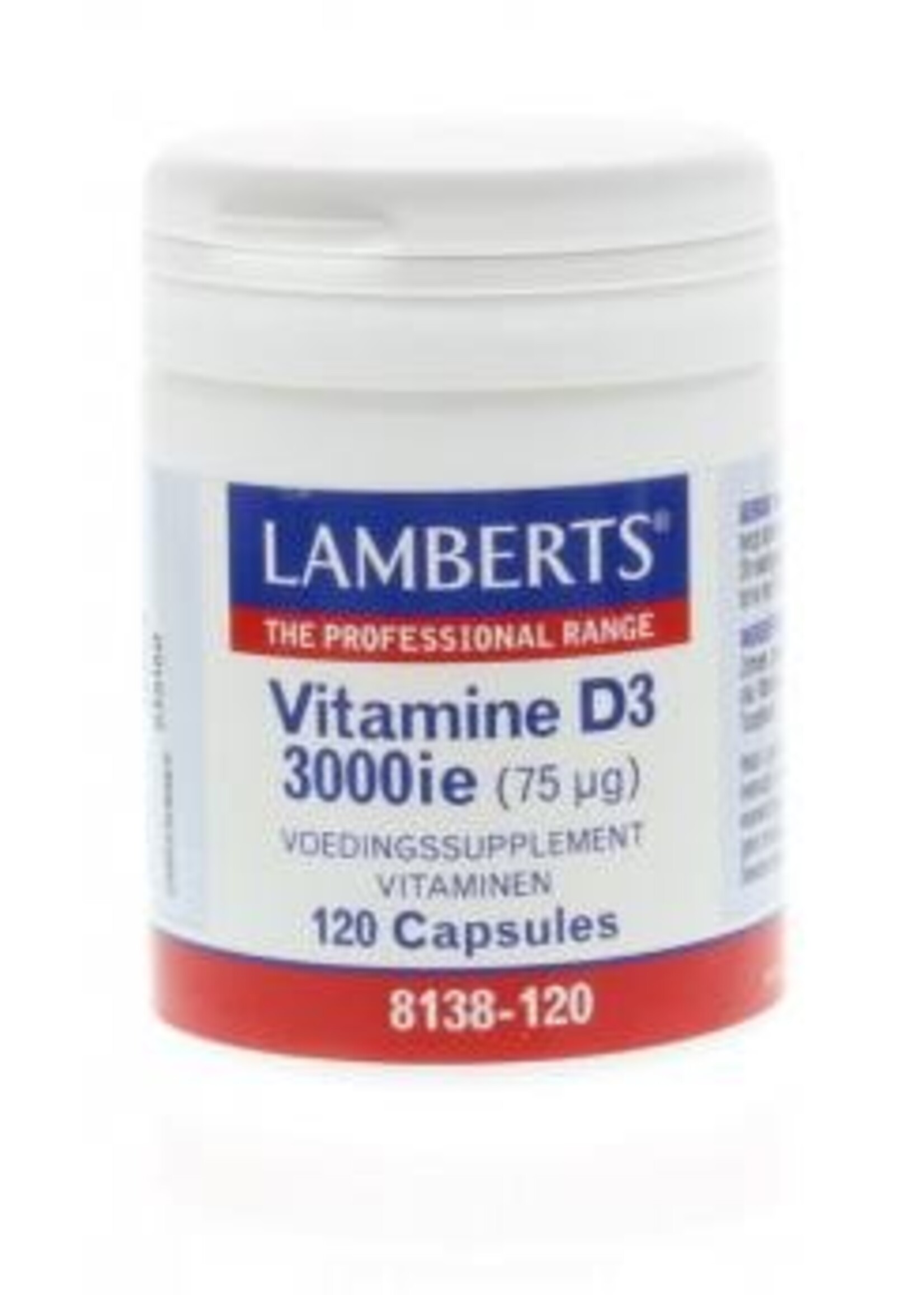 Lamberts Vitamine D3 3000 ie 75 mcg 120 capsules