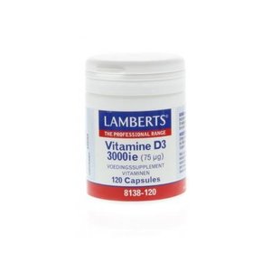 Lamberts Vitamine D3 3000 ie 75 mcg 120 capsules