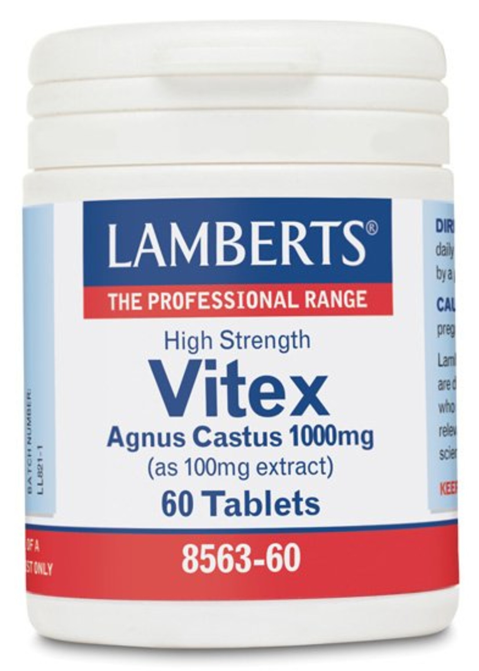 Lamberts Vitex Agnus Castus 1000 mg 60 tabletten