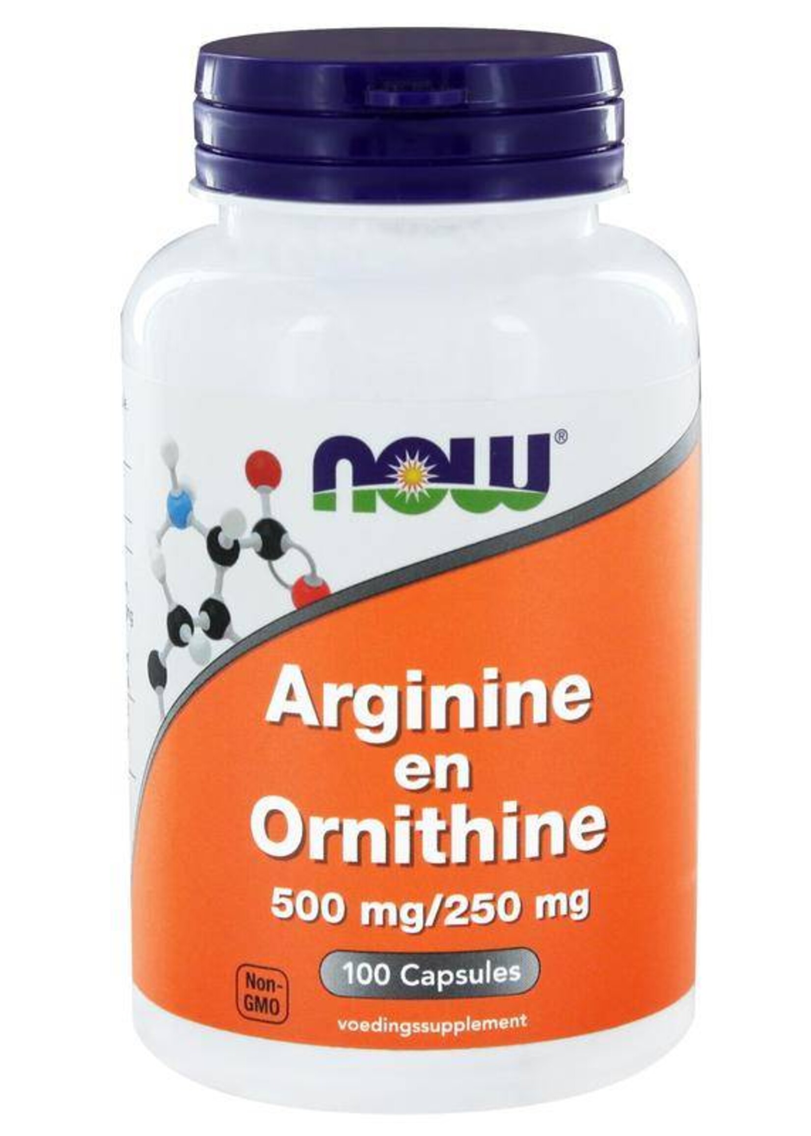 NOW Arginine en Ornithine 500 mg/250 mg 100 capsules