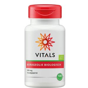 Vitals Borage Olie Biologisch 100 softgels