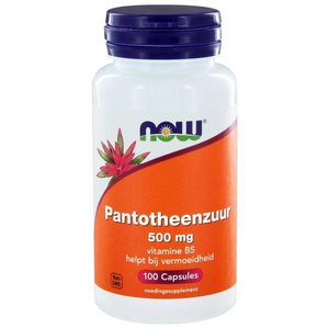 NOW Pantotheenzuur / Pantothenic acid 500 mg 100 capsules