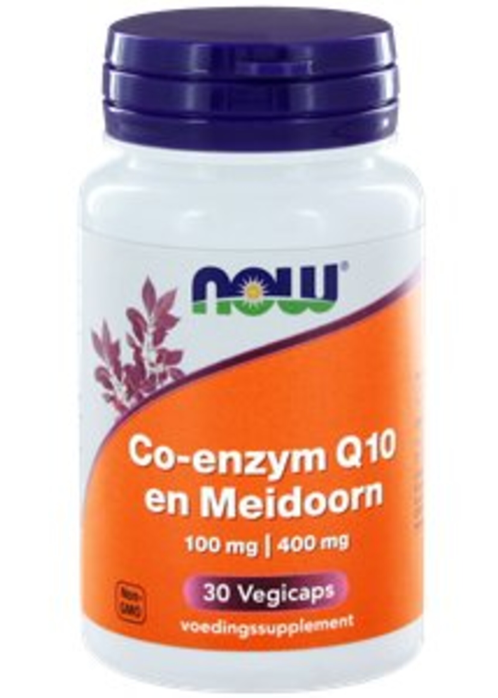 NOW Co-enzym Q10 100 mg en Meidoorn 30 capsules