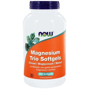 NOW Magnesium Trio Softgels 180 capsules
