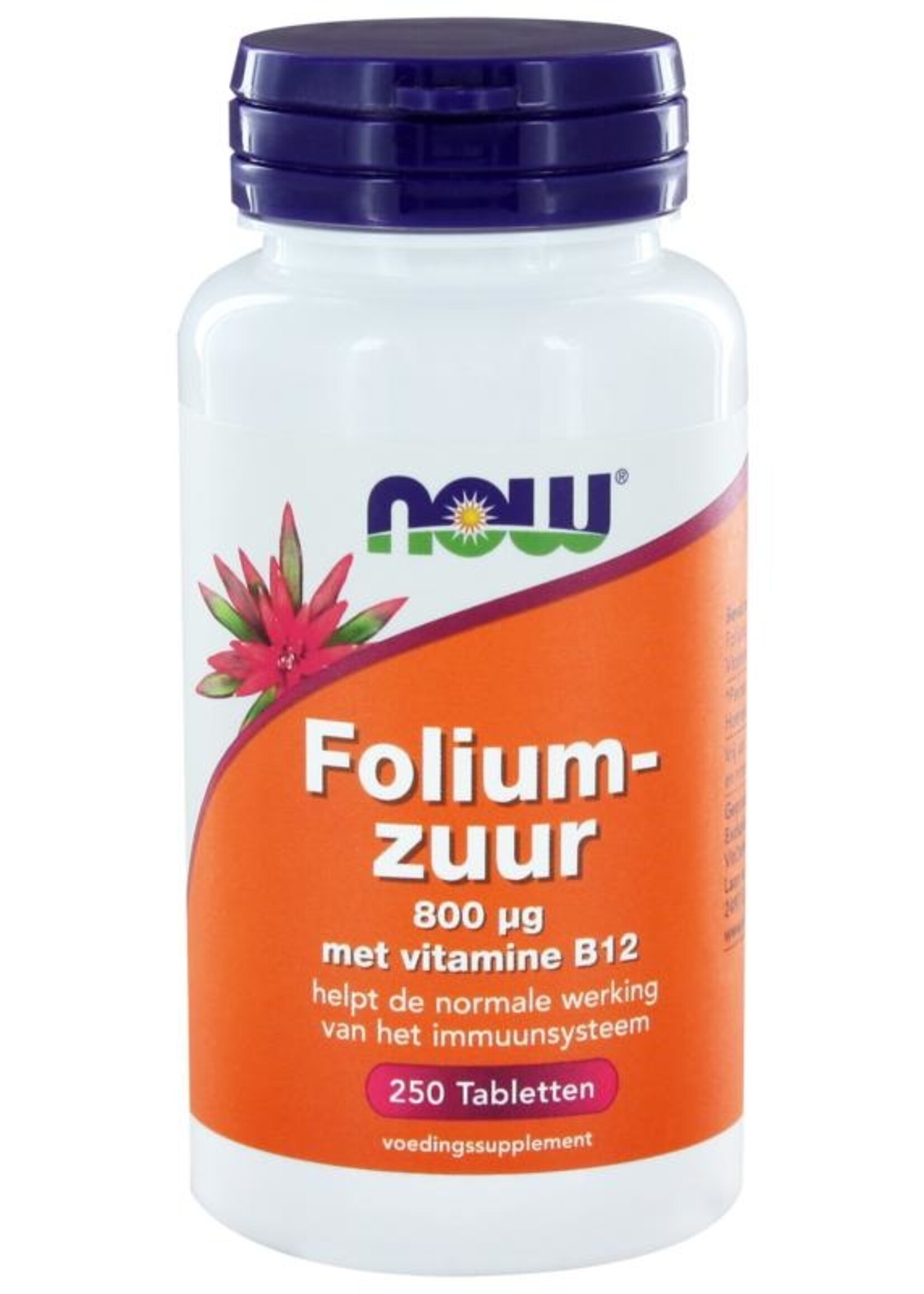 NOW Foliumzuur 800 mcg 250 tabletten