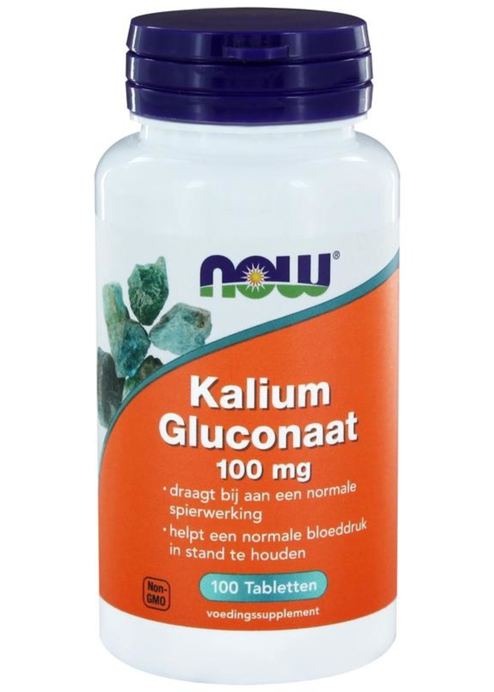 NOW Kalium gluconaat (potassium) 99 mg 100 tabletten