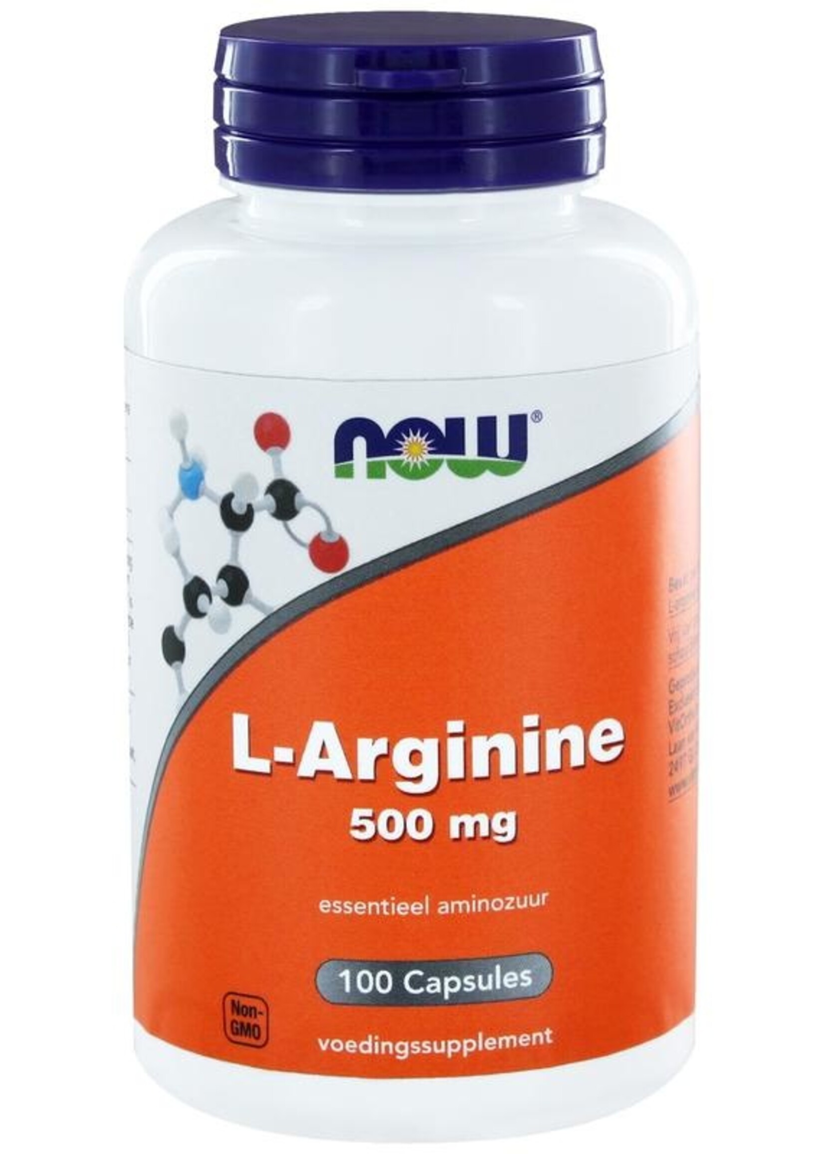 NOW L-arginine 500 mg 100 capsules