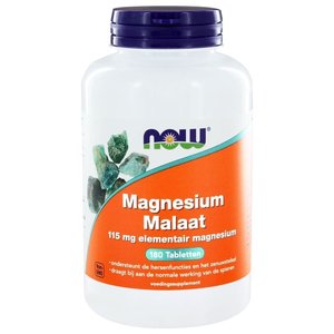 NOW Magnesium Malaat 1000 mg 180 tabletten