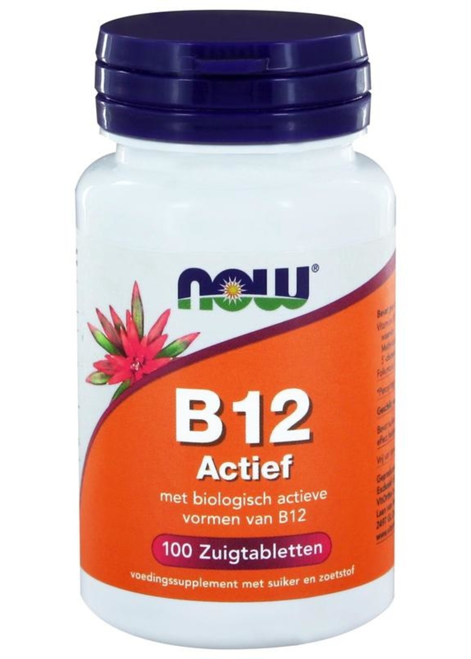 NOW Vitamine B-12 actief 100 zuigtabletten