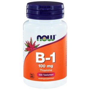 NOW Vitamine B1 100 mg 100 tabletten