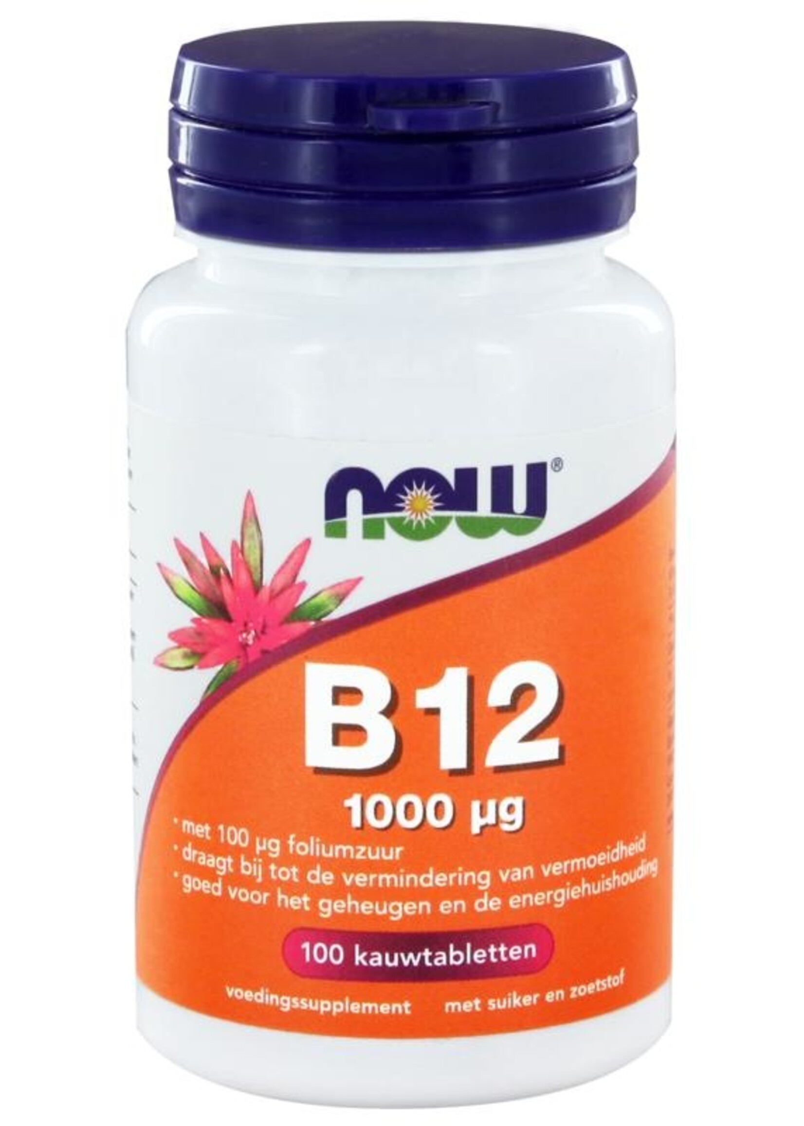 NOW Vitamine B-12 1000 mcg 100 kauwtabletten