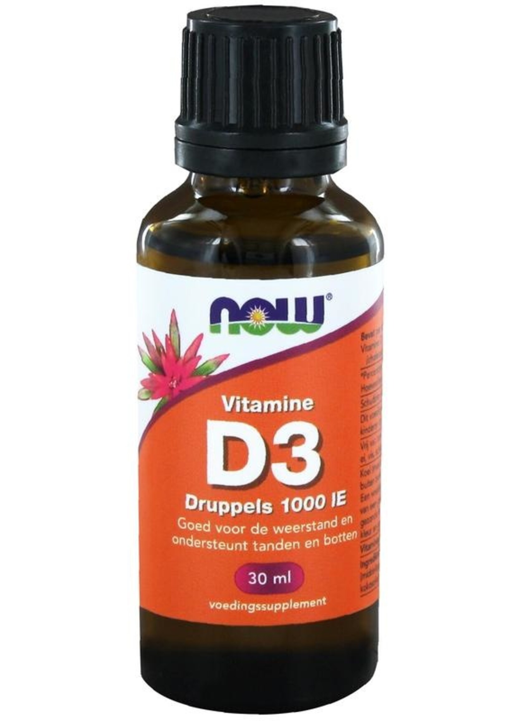 NOW Vitamine D-3 druppels 1000 ie 30 ml