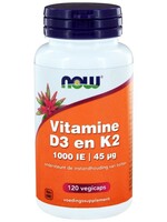 NOW Vitamine D3 1000 ie & Vitamine K2 120 v-caps