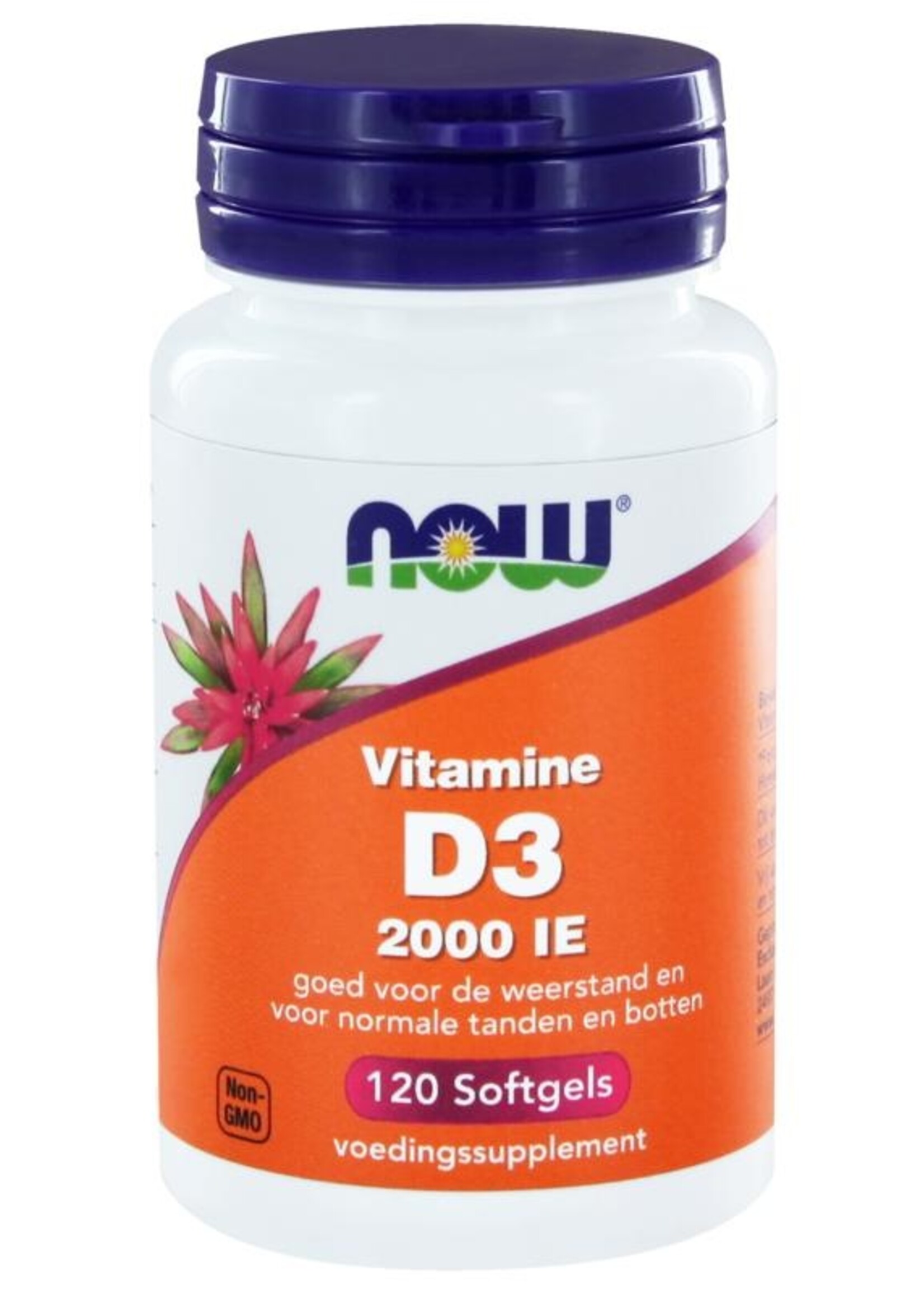 NOW Vitamine D3 2000IE 120 softgels
