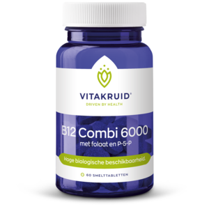 Vitakruid B12 Combi 6000 met Folaat en P5P 60 tabletten