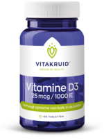 Vitakruid Vitamine D3 25 mcg 120 tabletten