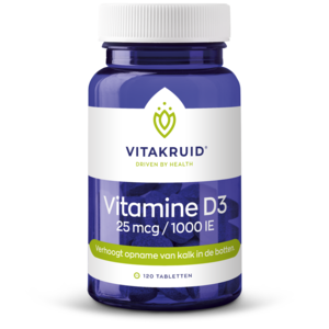 Vitakruid Vitamine D3 25 mcg 120 tabletten