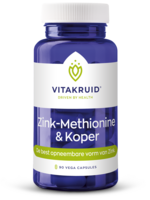 Vitakruid Zink Methionine & Koper 90 capsules