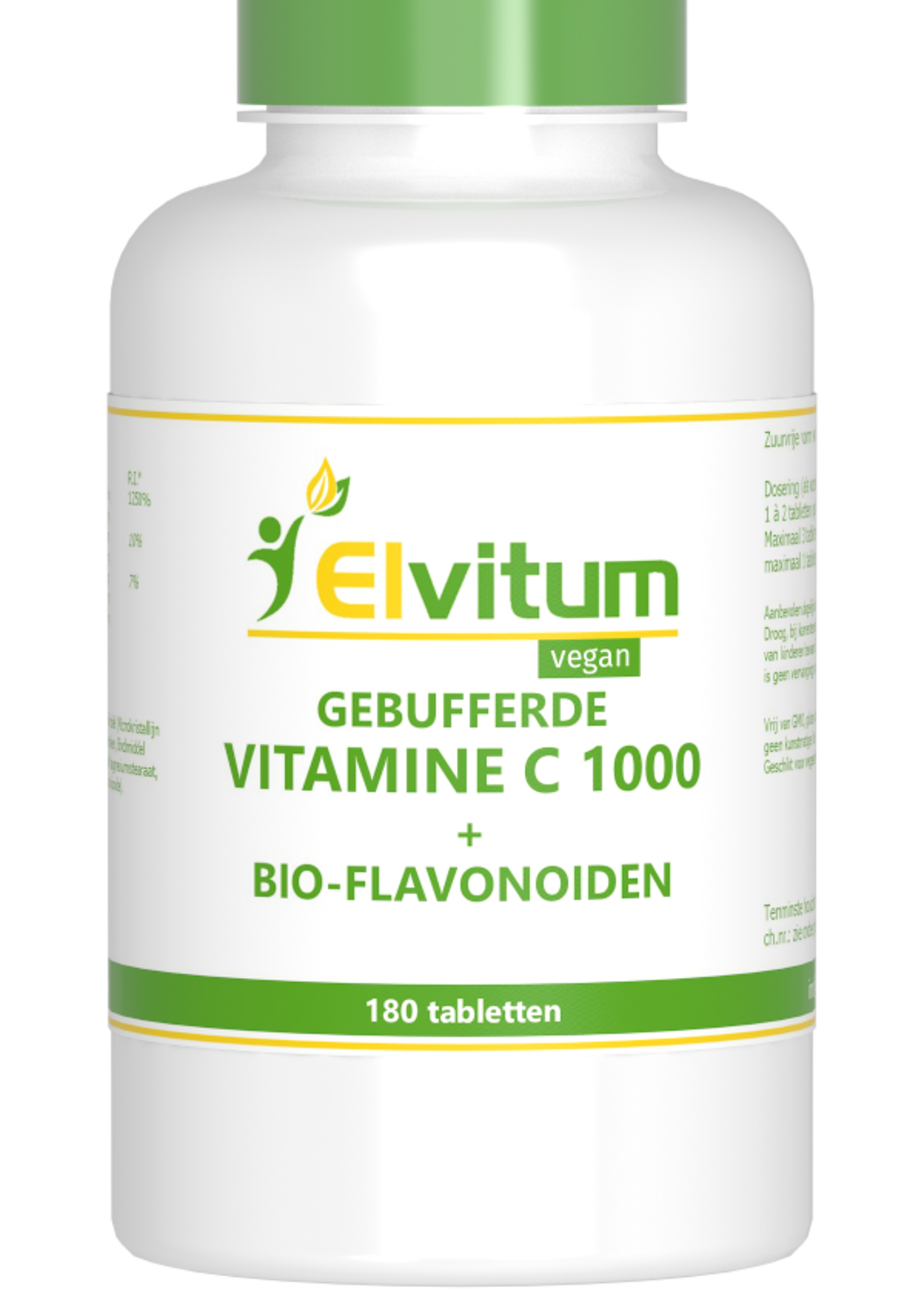 Elvitum Gebufferde Vitamine C 1000 mg 180 tabletten