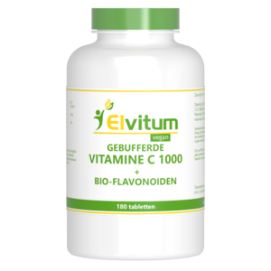 Elvitum Gebufferde Vitamine C 1000 mg 180 tabletten