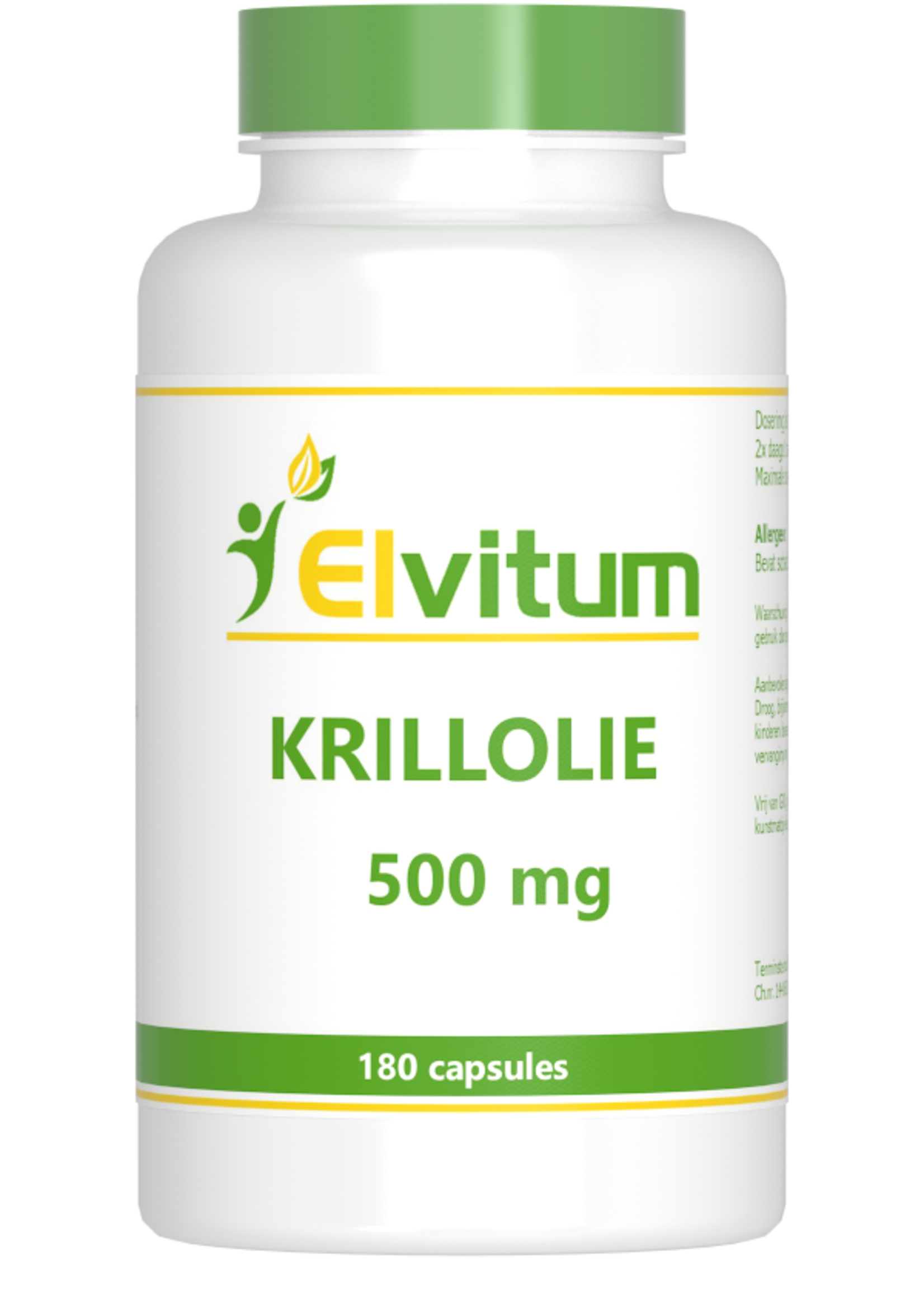 Elvitum Krillolie 500 mg 180 capsules