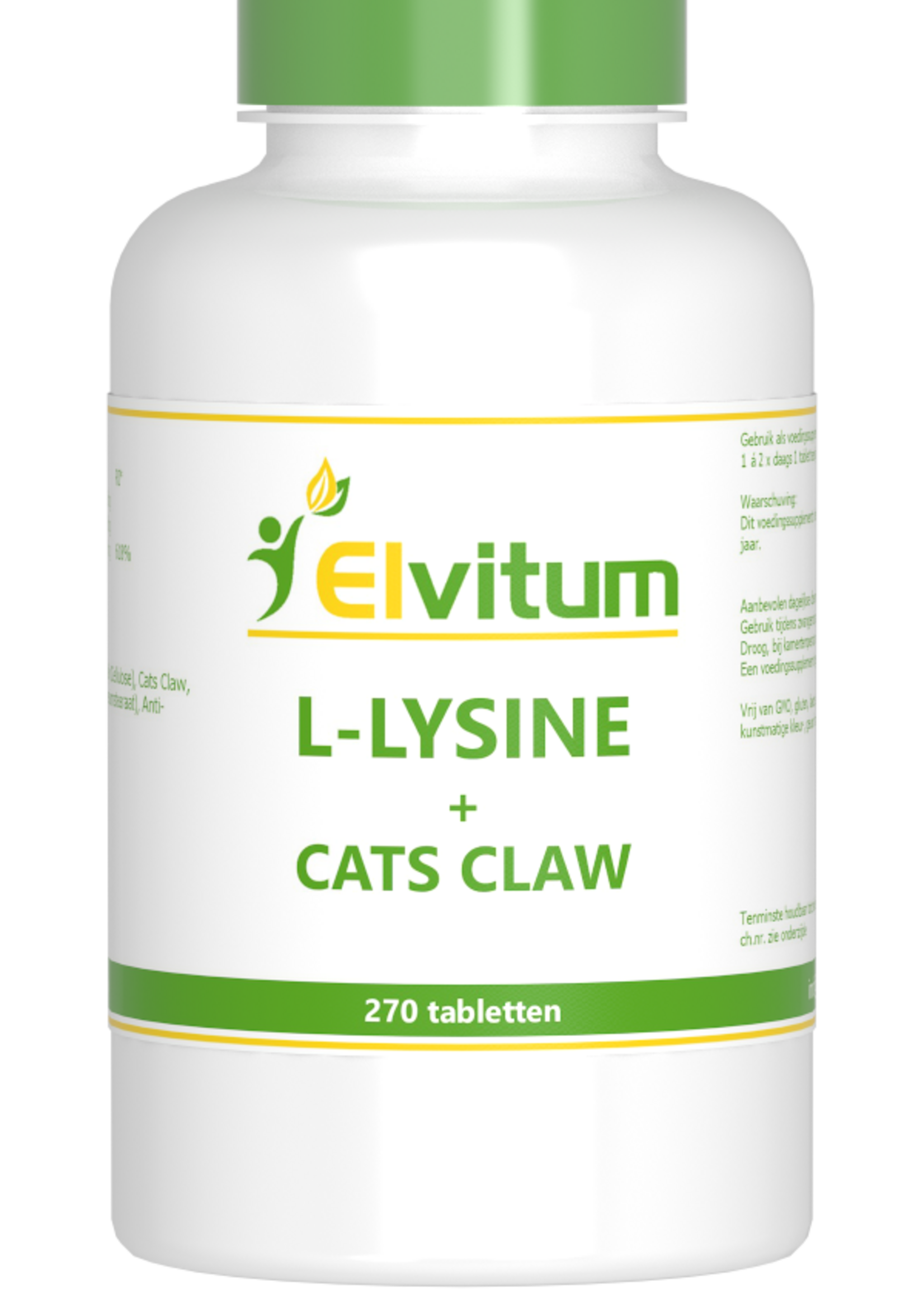 Elvitum L-Lysine Cats Claw 270 tabletten