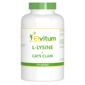 Elvitum L-Lysine Cats Claw 270 tabletten