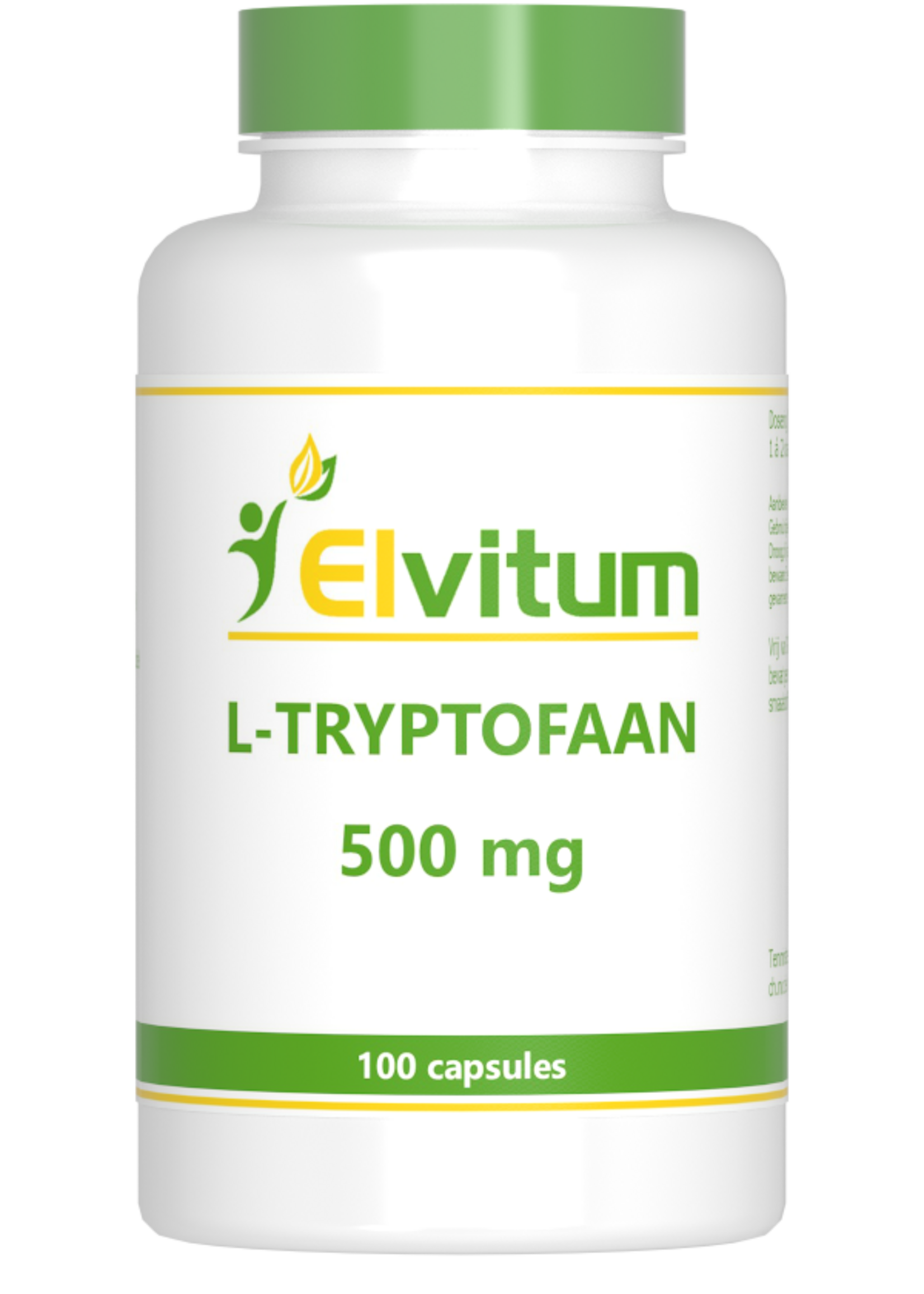 Elvitum L-Tryptofaan 500 mg 100 v-caps