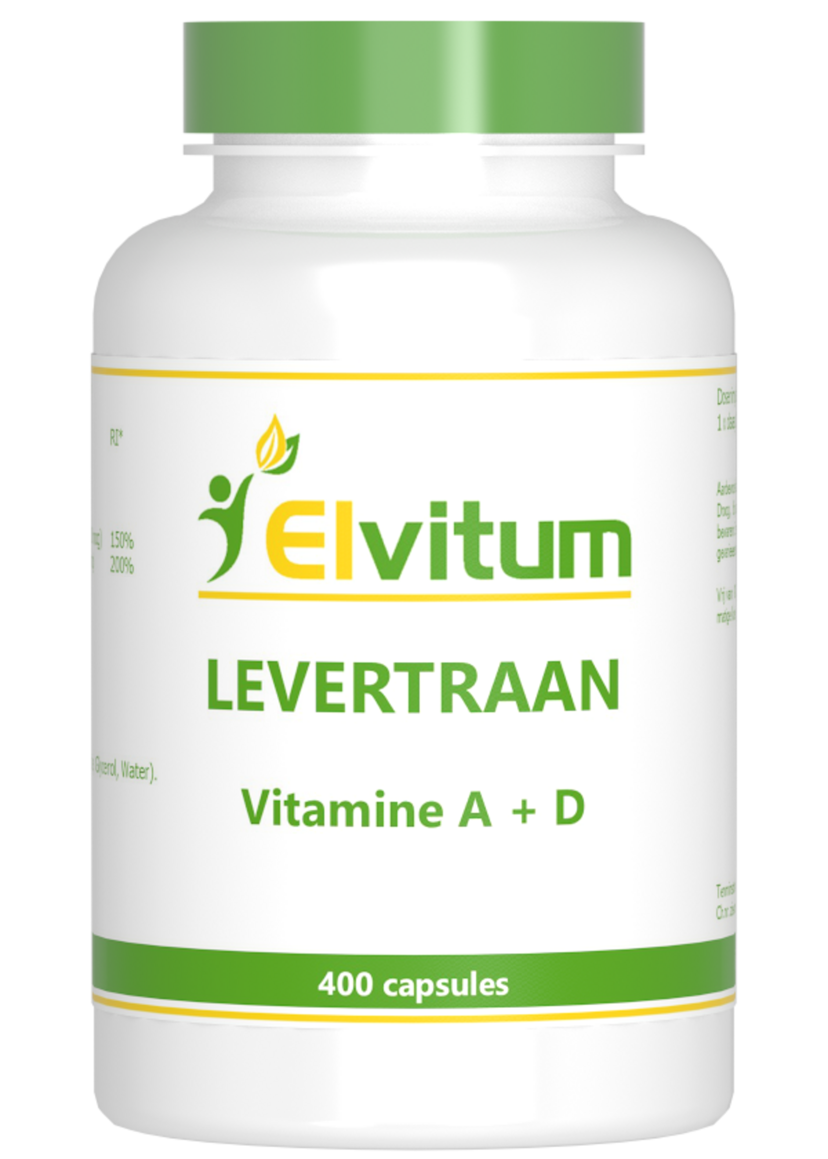 Elvitum Levertraan A + D3 400 capsules