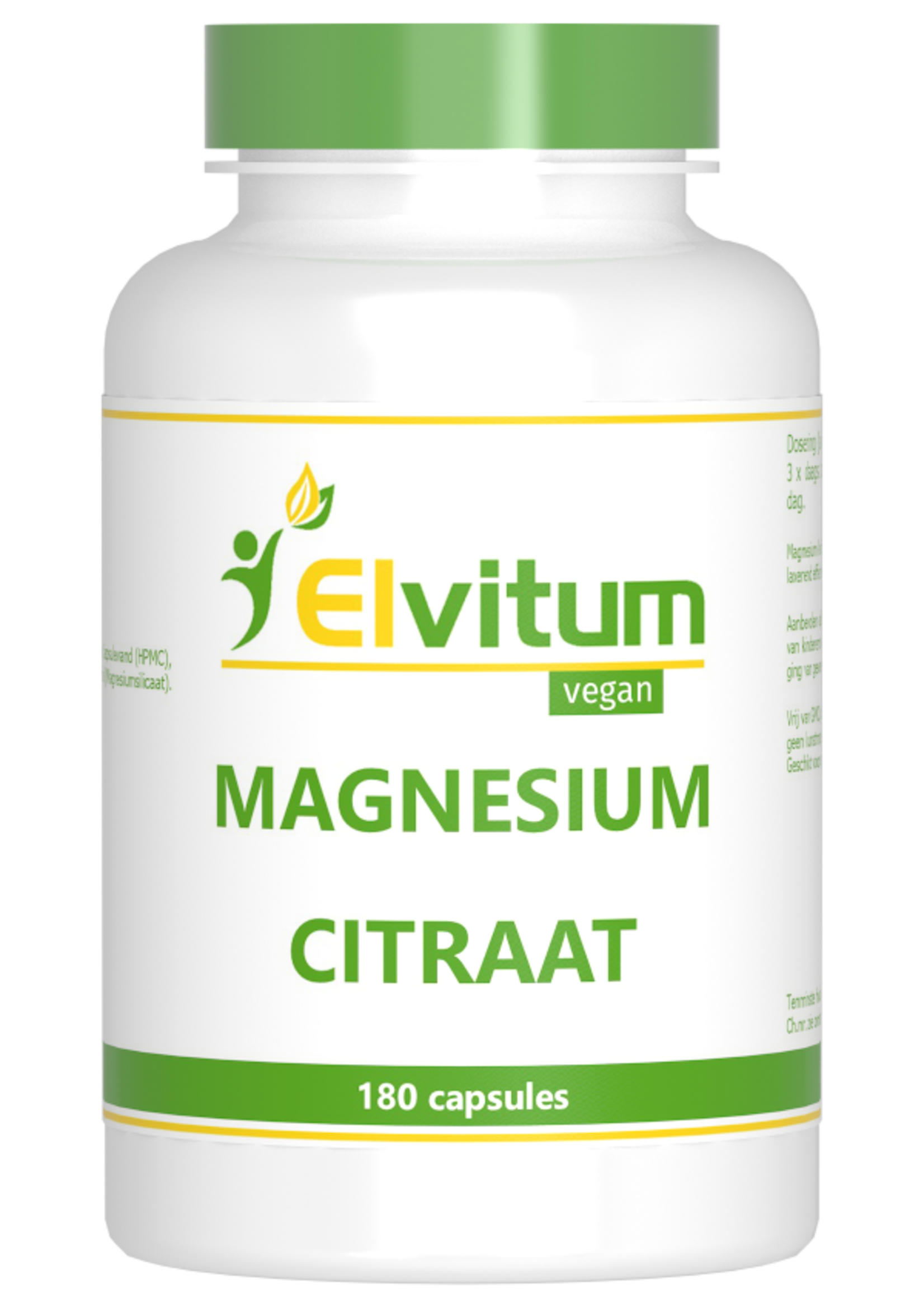 Elvitum Magnesium Citraat 400 mg 180 v-caps