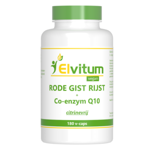 Elvitum Rode Gist Rijst + Q10 180 capsules