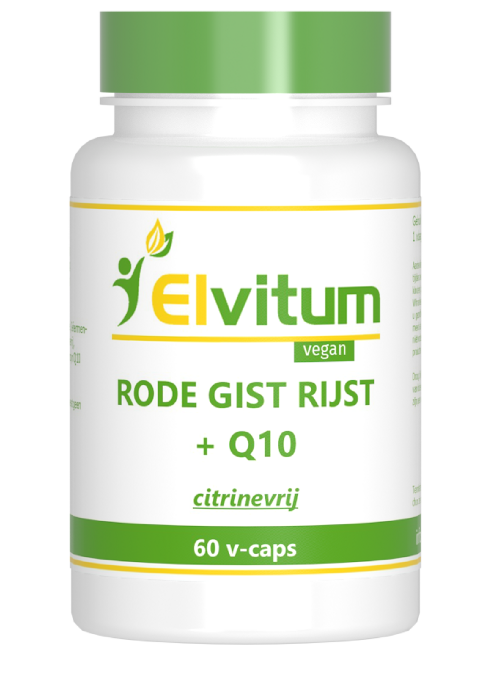 Elvitum Rode Gist Rijst + Q10 v-60 caps